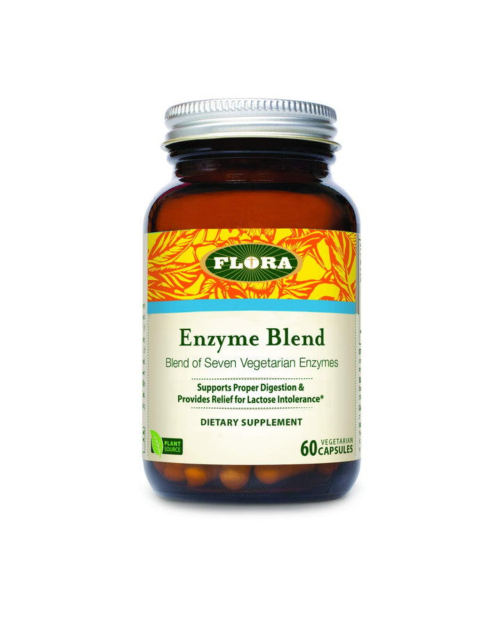 Flora - Enzyme Blend of Seven Vegetarian Enzymes, Suppo