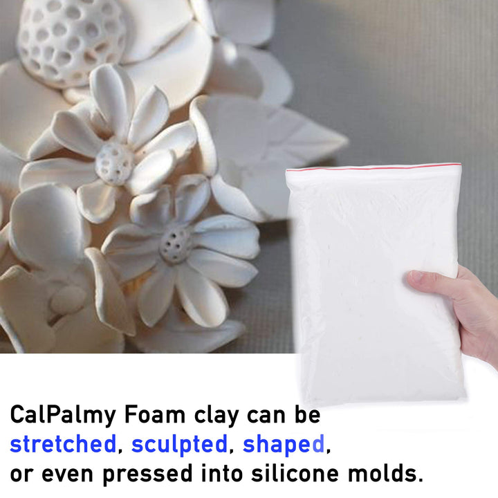 1.1lb Moldable Cosplay Foam Clay (White) – High Density and Hiqh Quality for Intricate Designs | Air Dries to Perfection for Cutting with a Knife or Rotary Tool, Sanding or Shaping