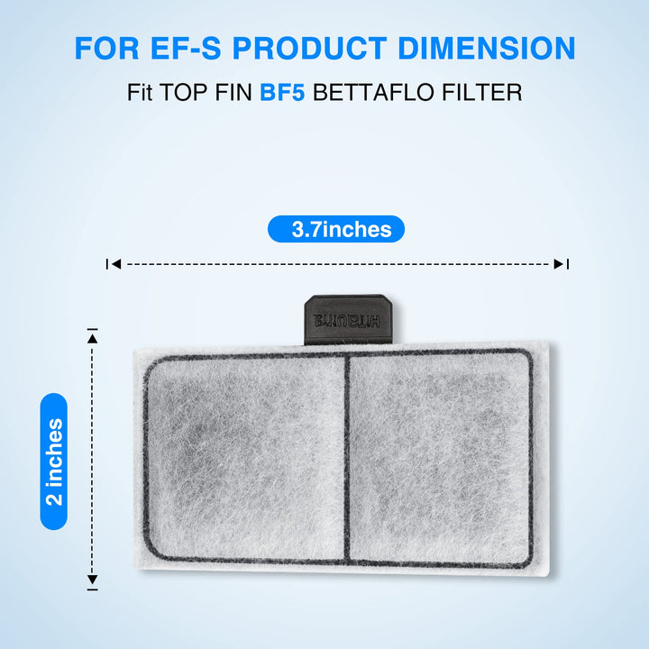 6 Pack Filter Cartridge for Top Fin EF-S Element and BF5 BETTAFLO