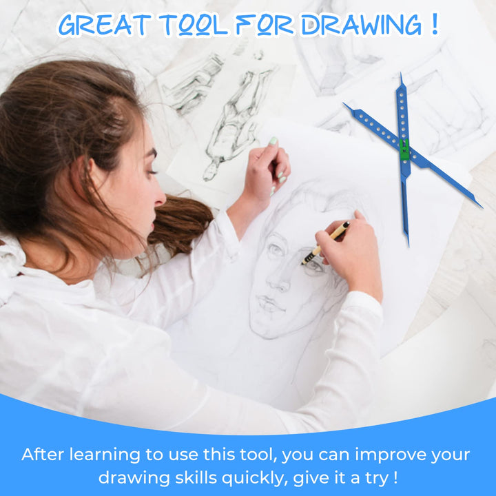 10 Inches Artist Proportional Scale Divider Drawing Tool, Pantograph Drawing Tool Allow Architects and Artists to Transfer Different Measurements onto Paper While Keeping The Same Proportions