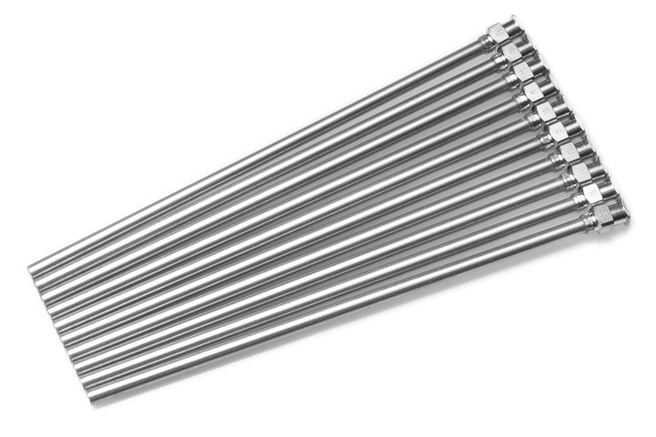 - 10 Pack - Dispensing Needle 8G x 5 - Blunt Tip, Luer Lock, All Metal (Stainless Steel)
