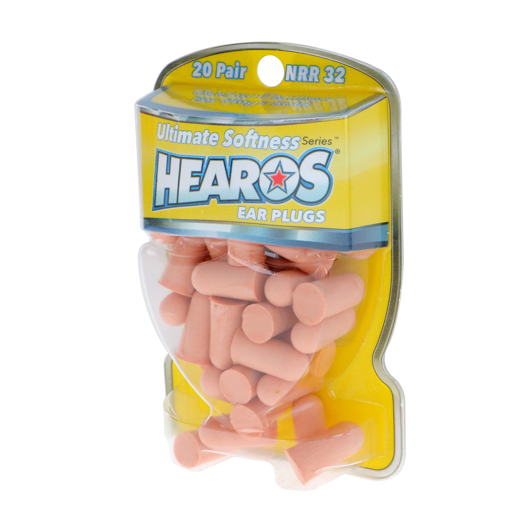 Hearos Ultimate Softness Series Foam Earplugs - 20 Pair