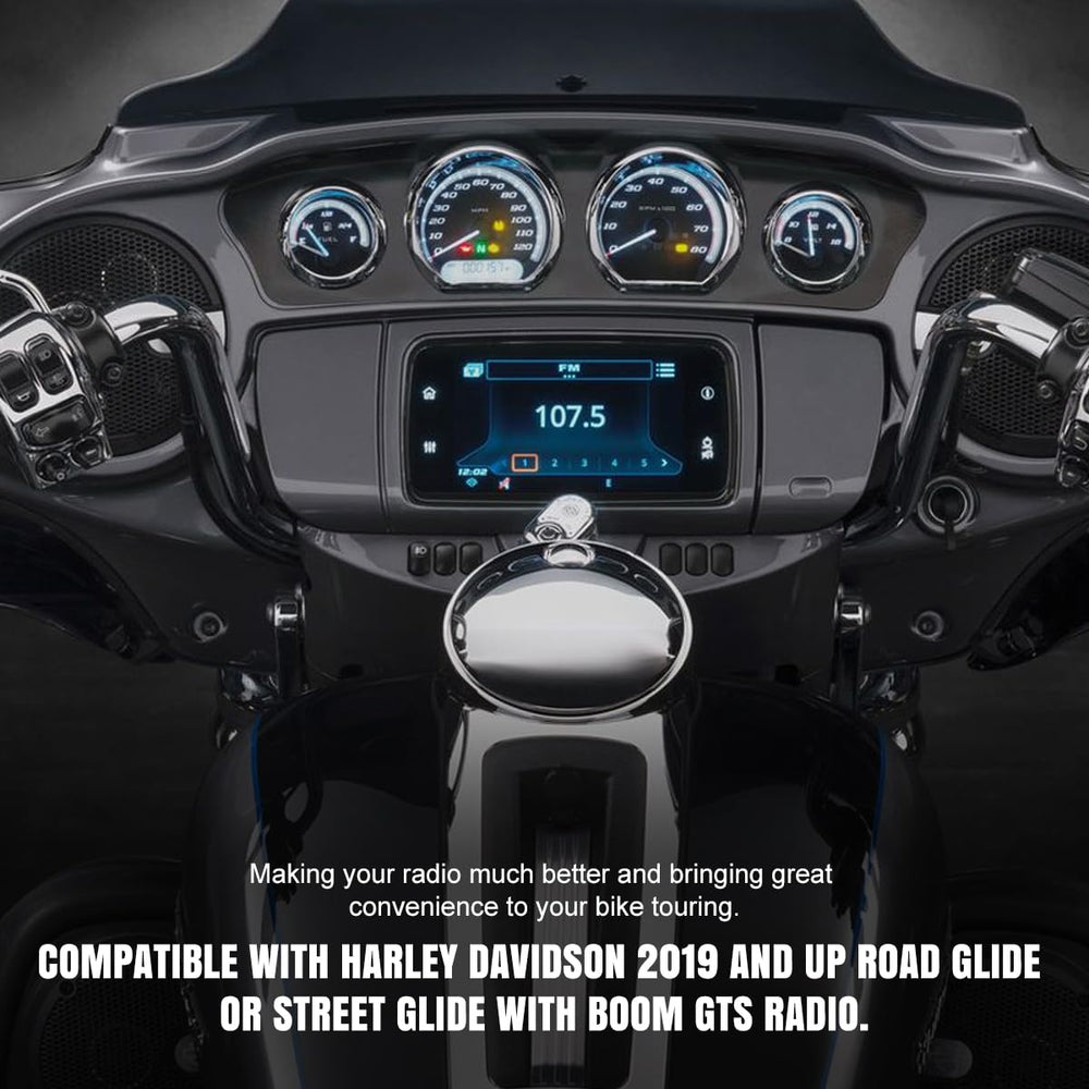 Carplay Jumper Compatible with Harley Davidson 2019 and up GTS Radio for Road Glide or Street Glide with Boom