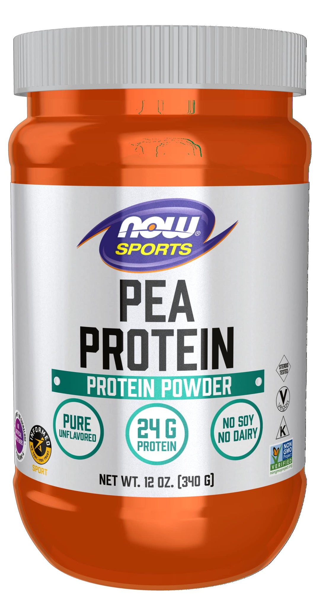 Now Foods, Sports, Pea Protein, Natural Unflavored, 12 