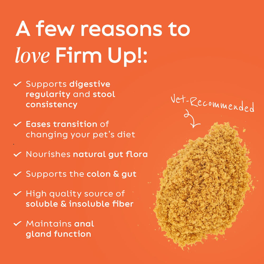 – Firm Up Pumpkin for Dogs & Cats – Fiber Supplement with Pumpkin & Apple Fiber for Cat & Dog Digestive Support – Made in USA, 16 oz