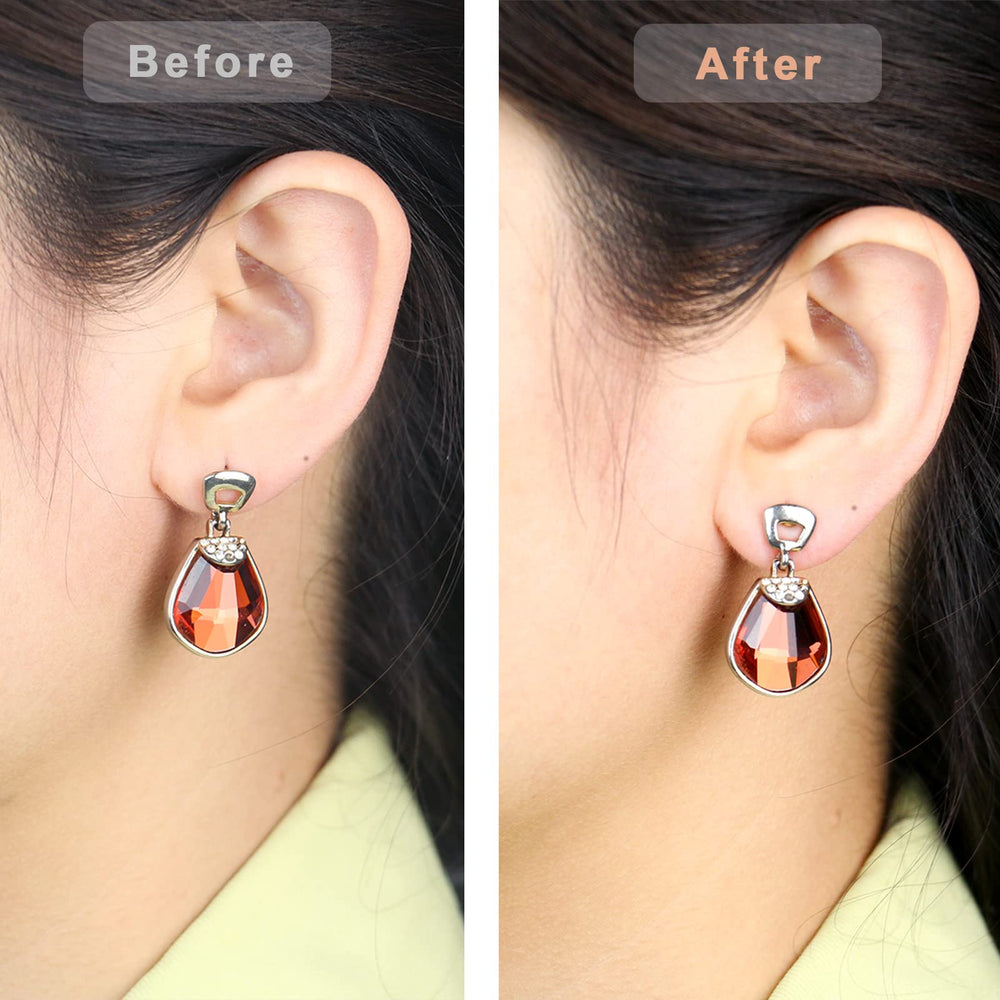 Earring Backs for Droopy Ears, Earring Lifters 2 Pairs Earring Backs Lifts, Earrings Backing Replacement for Heavy Earrings