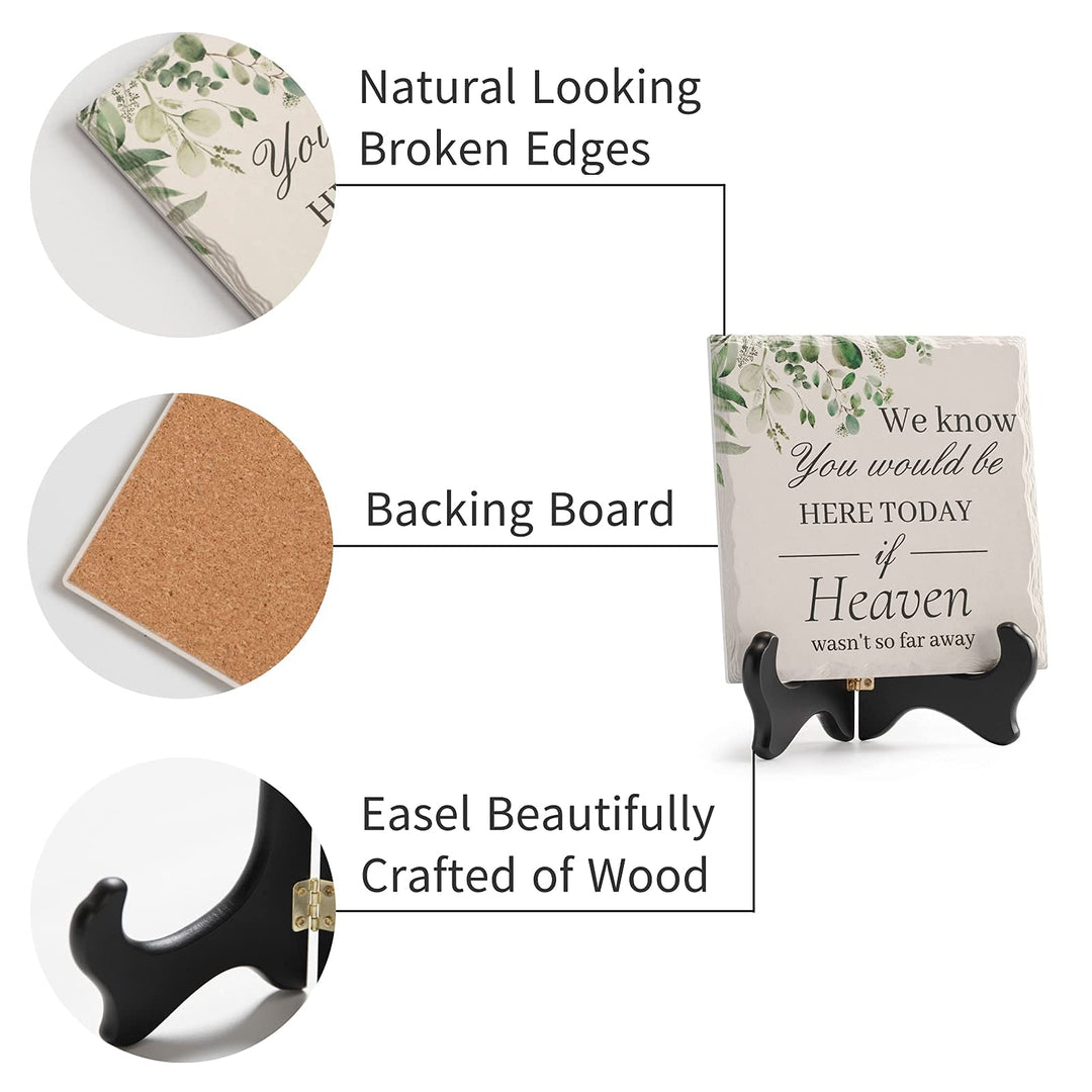In Loving Memory Of Loved One Wedding Memorial Table Sign Gifts For Ceremony And Reception Family Unity Wedding Table Decoration With Wooden Stand For Loss Mom We Know You Would Be Here Today
