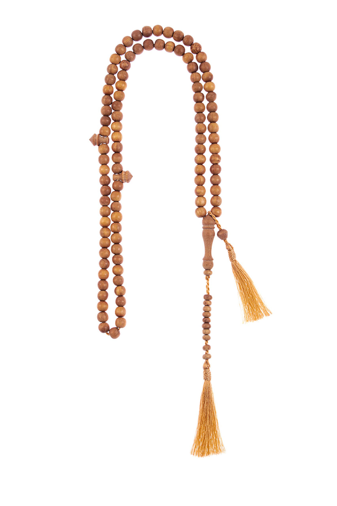 Sandalwood Tasbih 99 8mm - Islamic Prayer Beads, Tasbeeh, Muslim Rosary, Masbaha, Misbaha, Tesbih, Tespih, Dhikr Beads, Zikr Beads, Sibha, Muslim Mala, Worry Beads, Prayer Counter