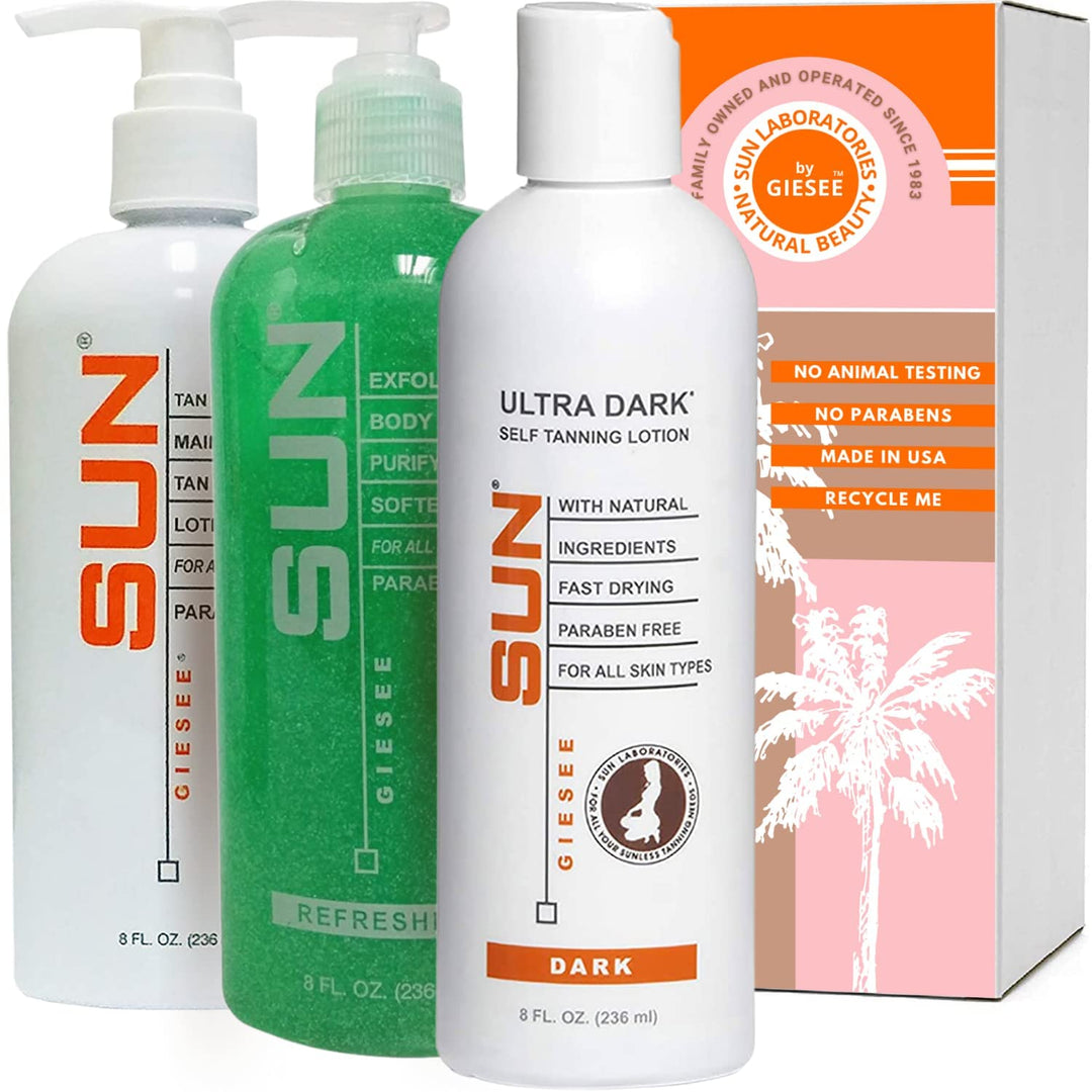 Ultra Dark Self Tanning Lotion Set