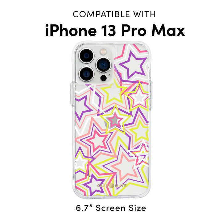 Case-Mate iPhone 13 Pro Max Case for Women - Neon Stars