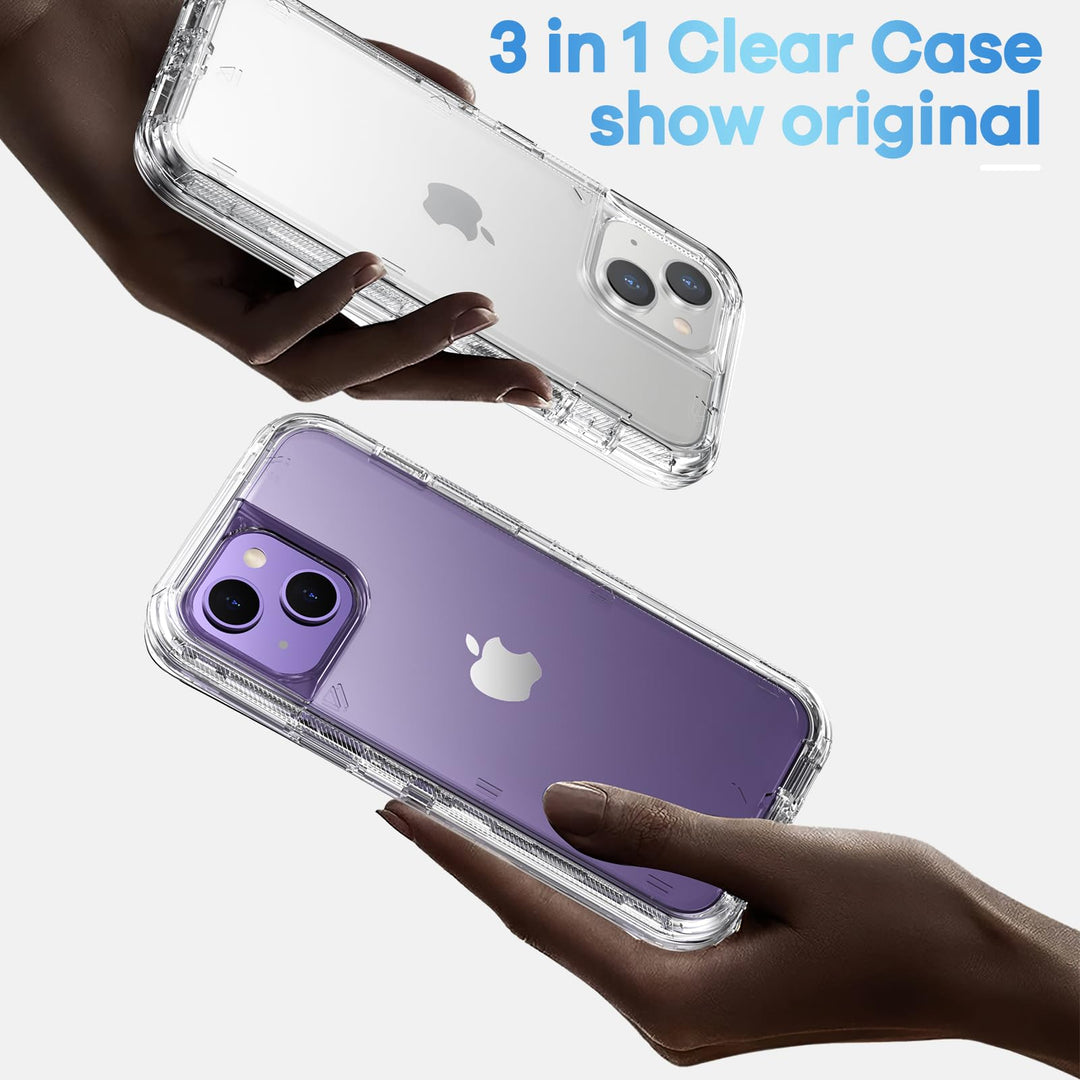 ORIbox for iPhone 14 Case for iPhone 13 Case Clear, [10