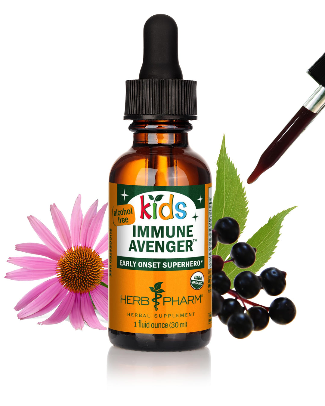 Herb Pharm Kids Certified-Organic Alcohol-Free Immune A