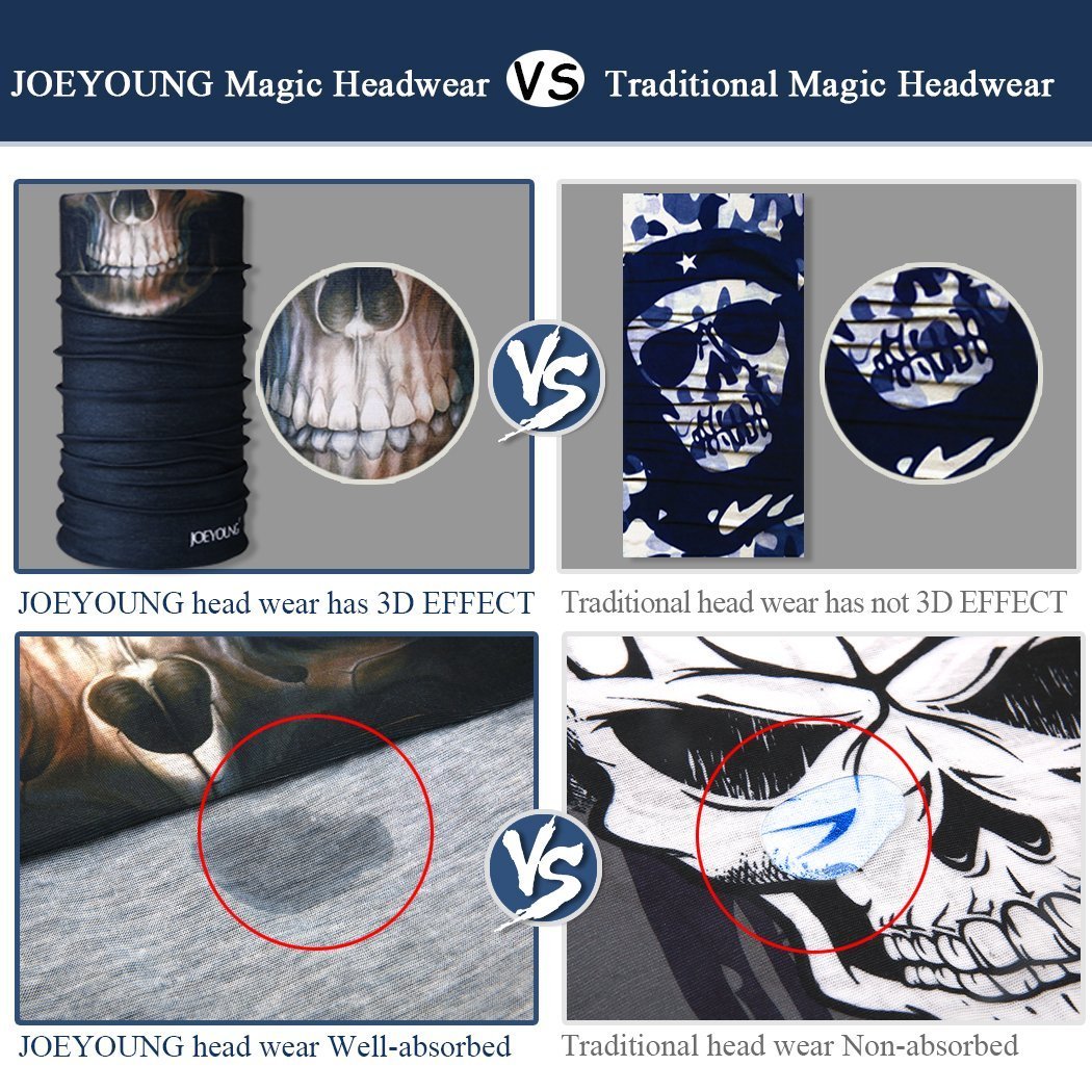 3D Face Sun Mask, Neck Gaiter, Headwear, Magic Scarf, Balaclava, Bandana, Headband Fishing, Hunting, Yard Work, Running, Motorcycling, UV Protection, Great Men &amp; Women (B-Beauty-661)