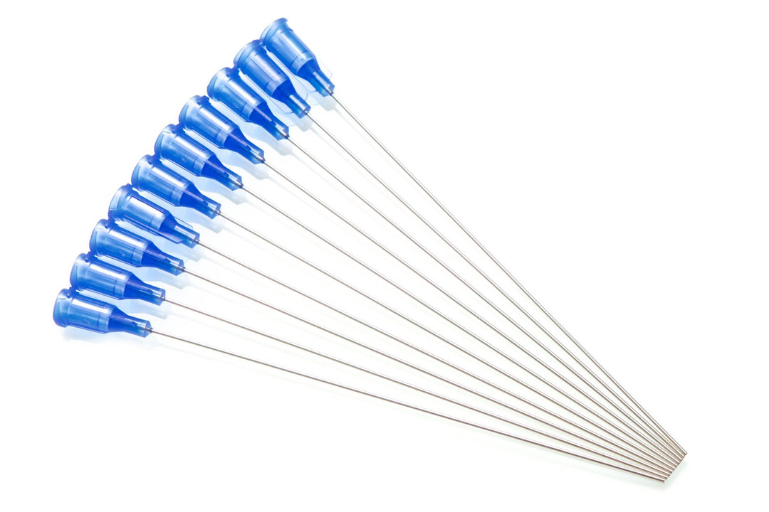 - 10 Pack - Dispensing Needle 4 - Blunt Tip Luer Lock (22 Gauge, Blue)