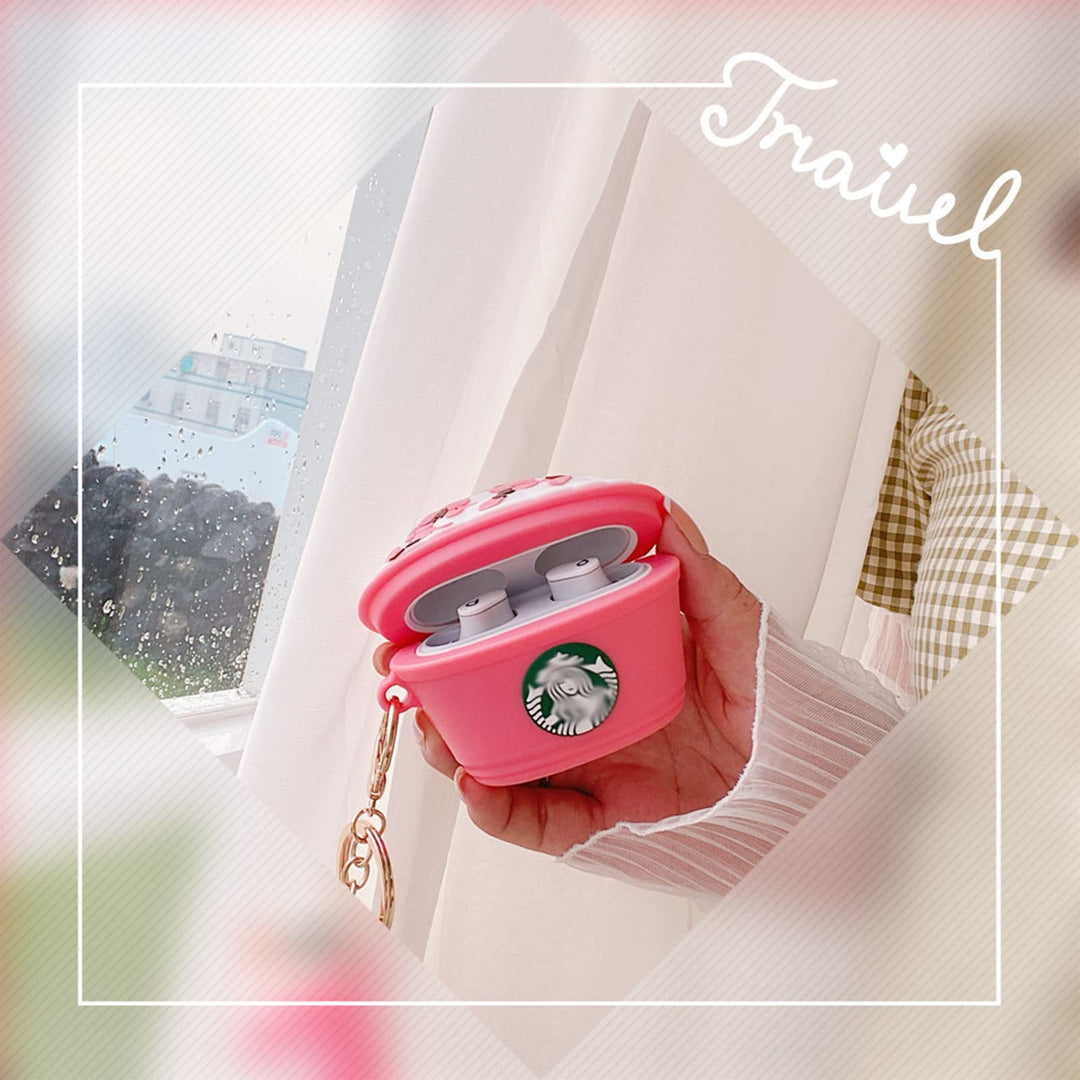 Beats Studio Buds Case,Cute 3D Cute Cartoon Kawaii Funny Case,Soft Silicone Shockproof Keychain Charging Box,Compatible Beats Studio Buds Skin Cases