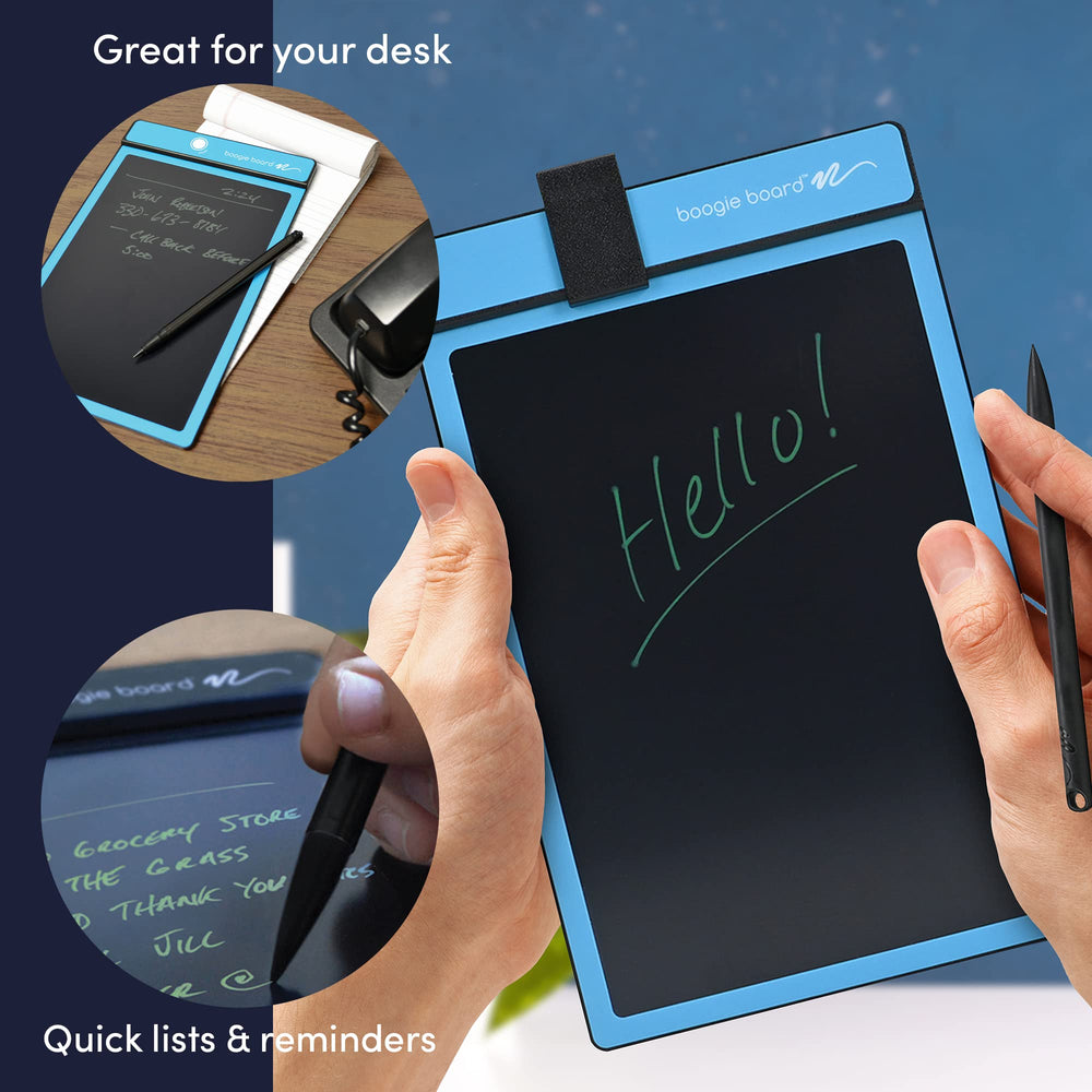 Basics Reusable Writing Pad - Digital Drawing Tablet, LCD Writing Pad with Instant Erase and Stylus Pen - Perfect for Writing, Drawing, and Note-Taking