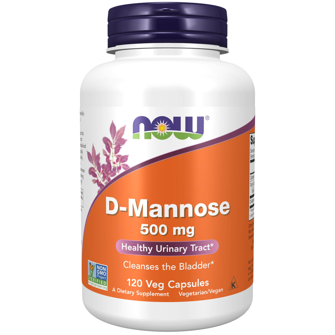 NOW Foods Supplements, D-Mannose 500 mg, Non-GMO Projec