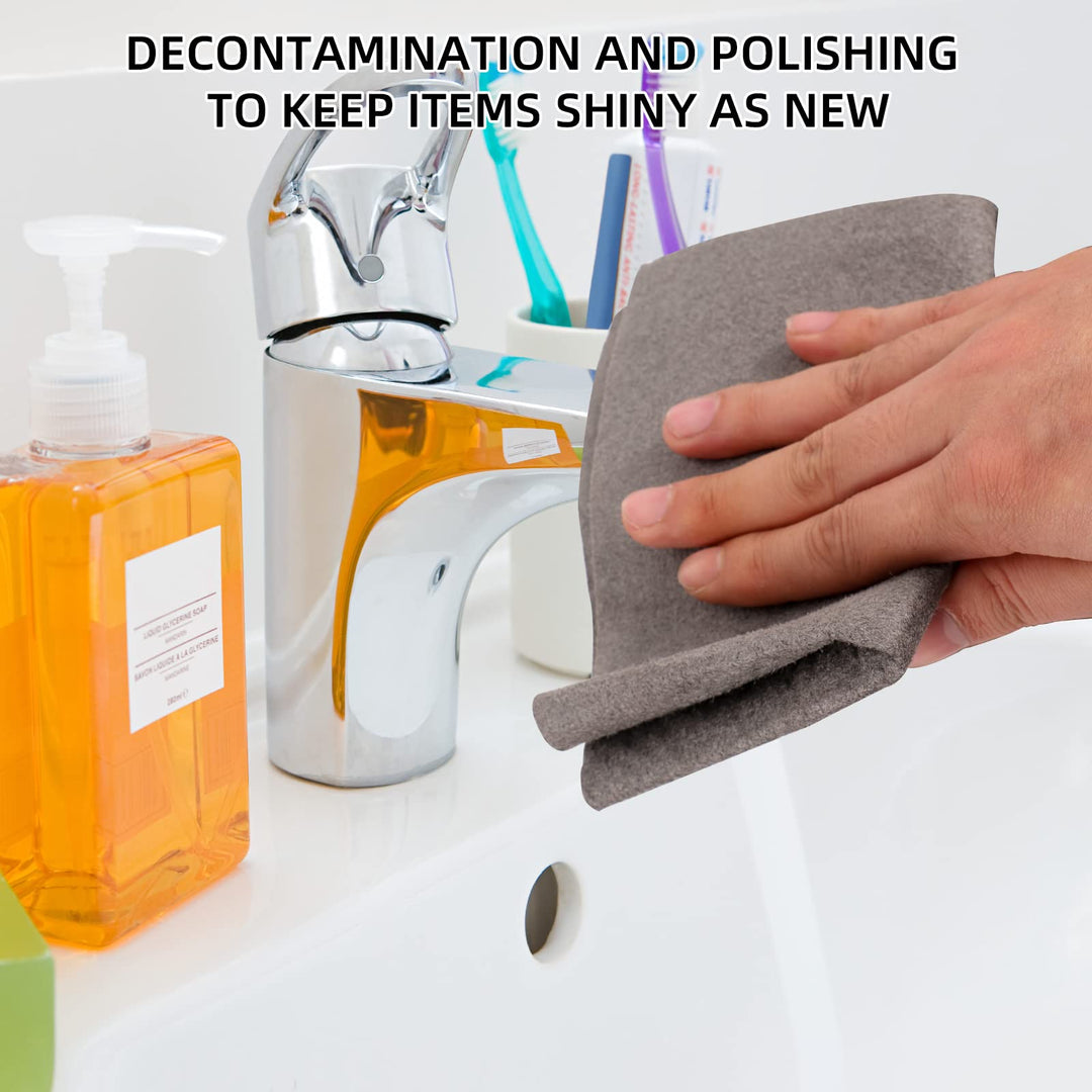 Thickened Magic Cleaning Cloth, Magic Rags for Cleaning Windows &amp; Glass, Reusable Large Magic Streak Free Miracle Cleaning Cloths Rag for Windows Glass, Kitchens, Cars (7.87x11.8 in)