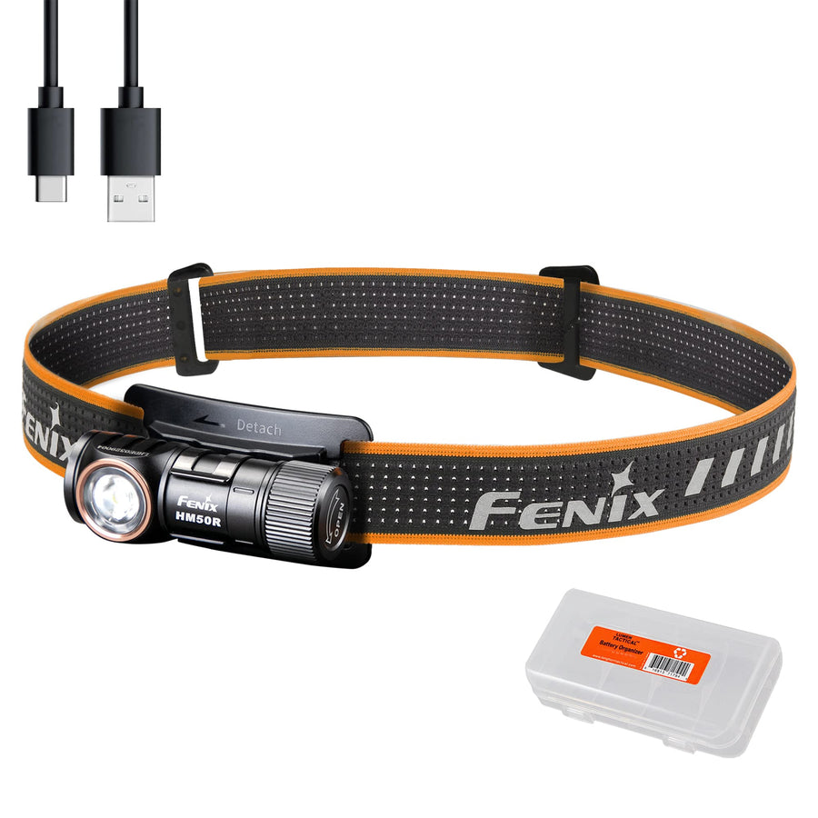 Fenix HM50R v2.0 Headlamp, 700 Lumen USB-C Rechargeable