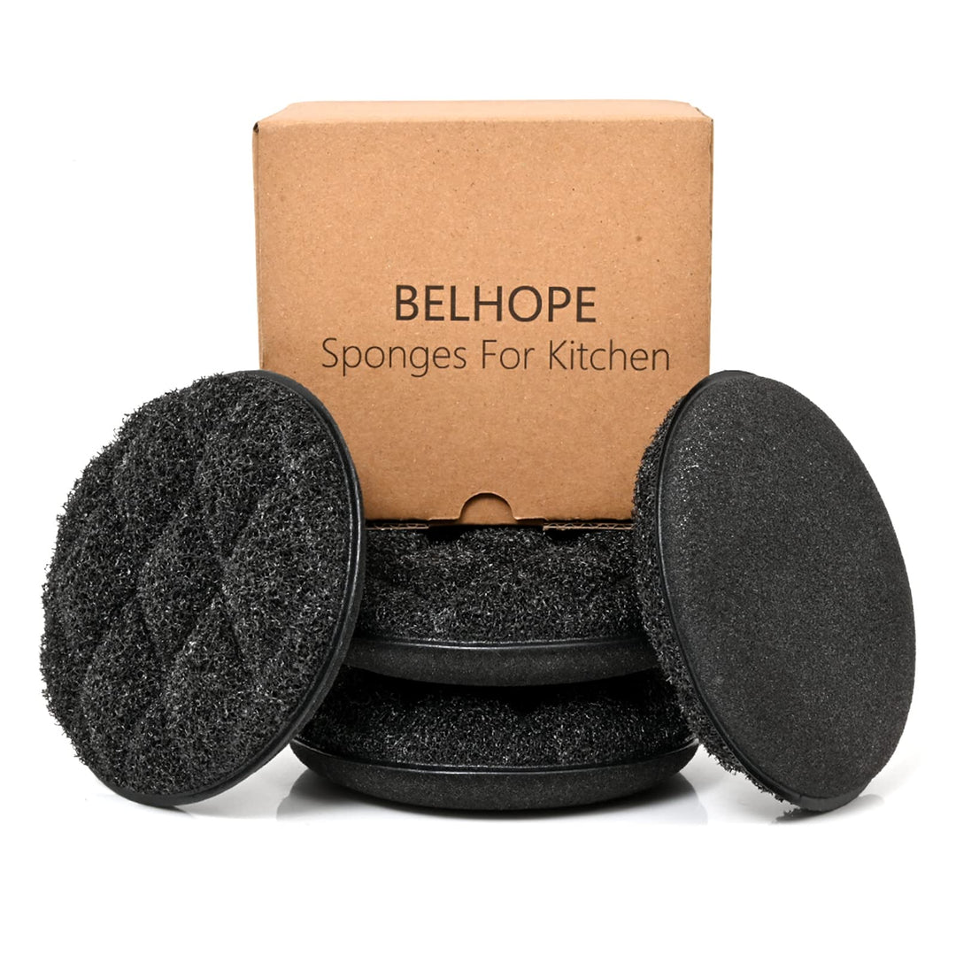 belhope Black Sponges Kitchen, Dish Sponge for Cleaning