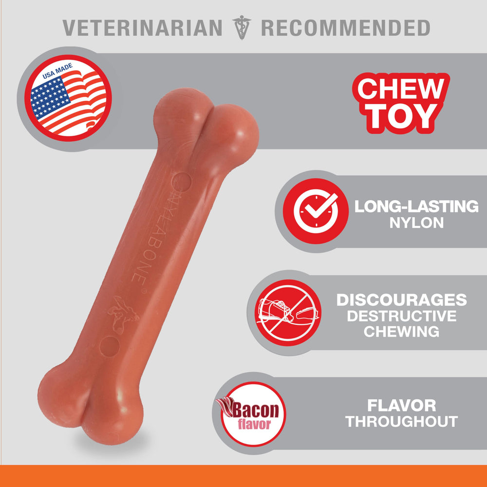 Power Chew Classic Bone Chew Toy for Dogs, Durable Dog Toys for Aggressive Chewers, Bacon Flavor, X-Small/Petite - Up to 15 lbs. (1 Count)