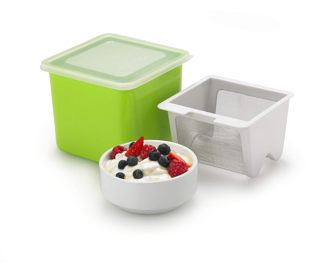 Yogurt Cheese Maker, Green 5.7 x 5.7 x 4.7