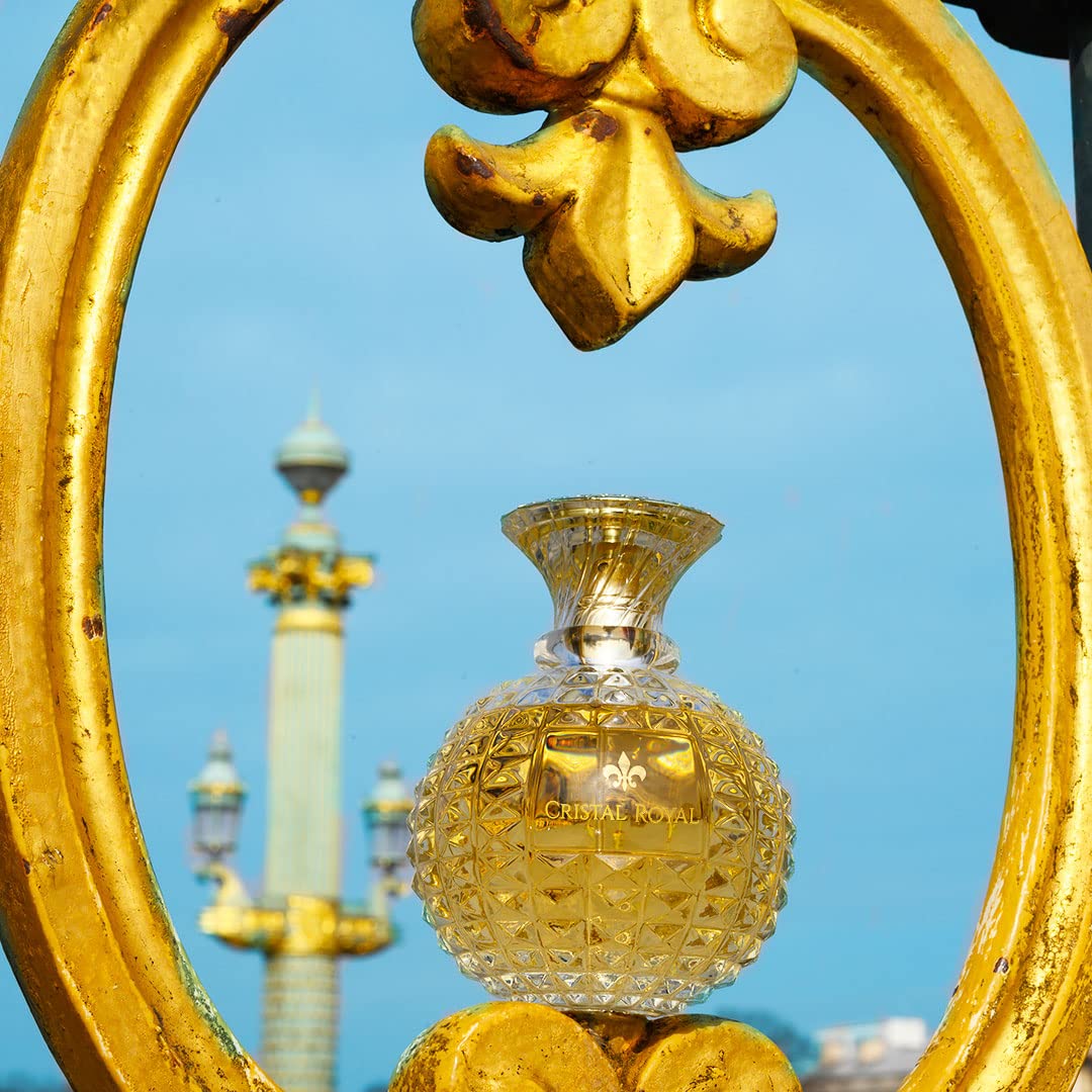 Cristal Royal Eau de Parfum Fragrance for Women - Opens with Pear, Blackcurrant and Bergamot - Blended with Jasmine - For Glamourous and Royal Ladies - 3.4 oz