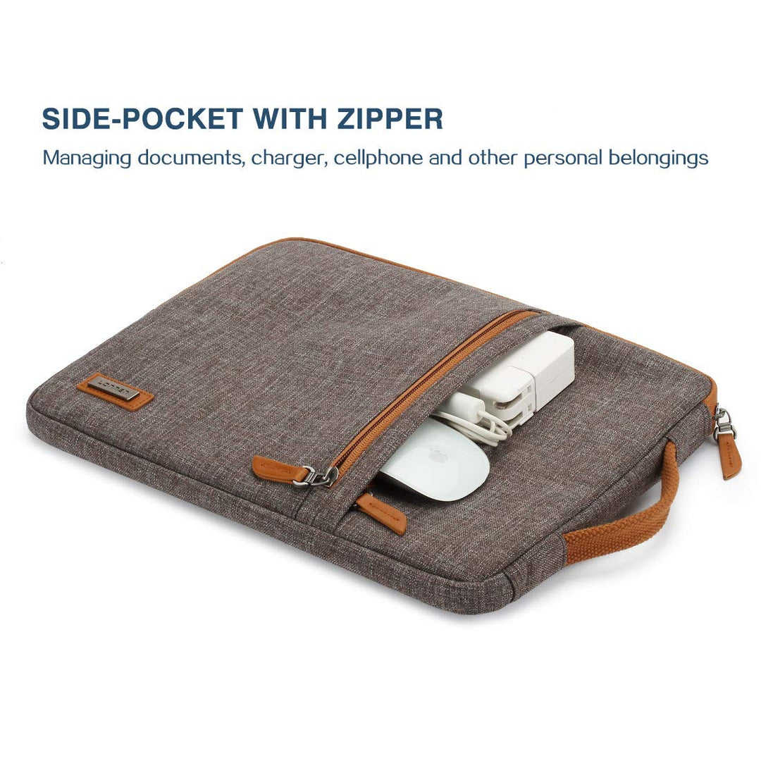 10.1 Inch Laptop Sleeve Case Water-Resistant Tablet Protective Carrying Handle Bag for 10.5 iPad Pro/9.7 iPad Air 2/10 Surface Go/Samsung Galaxy Tab S2 S3 S4/10.1 Lenovo Yoga Tab 3,Blue