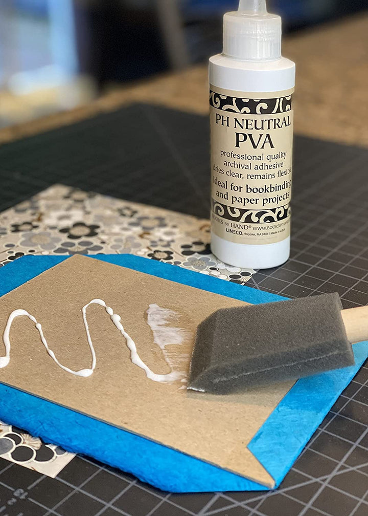, PH Neutral PVA Adhesive, Acid-free, Water-Soluble, Dries Clear, Archival Quality PVA Formula, for Bookbinding, Book Repair, Framing, Collages, Paper Art and Crafts - 8 Ounce