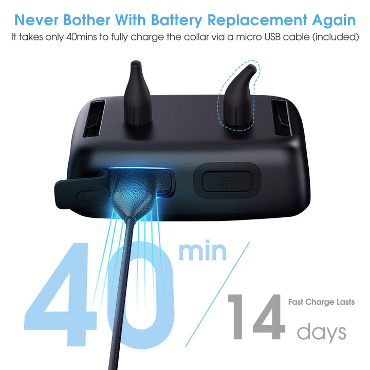 Dog Barking Shock Collar with APP Control, Waterproof Bark Collar with Custom Auto Intelligent Progressive Mode, Safe and Humane Rechargeable No Bark Collar for Small Medium Large Dogs