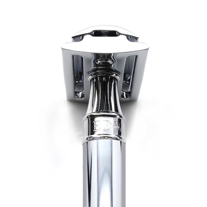 DE89BL Chrome Reusable Classic Double Edge Safety Razor for Men