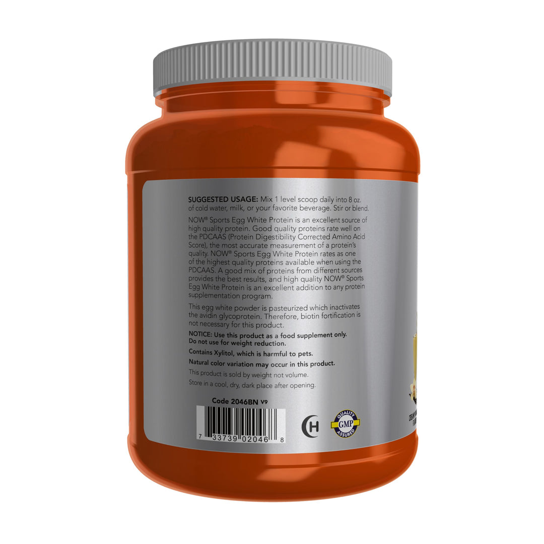 Now Sports Egg White Protein Powder (Vanilla Creme, 1.5