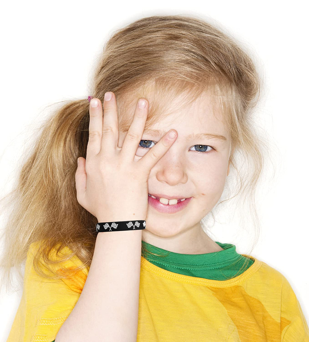 48 Racing Car Themed Party Rubber Bracelets Race Car Racing Checkered Flag Baby Shower Birthday Party Favors Supplies Decorations Goodie Bag Favor Stuffers Silicone Wristbands