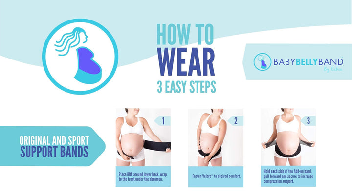 Babybellyband (Small 0-6 PrePrego Waist = 18-25, Black)