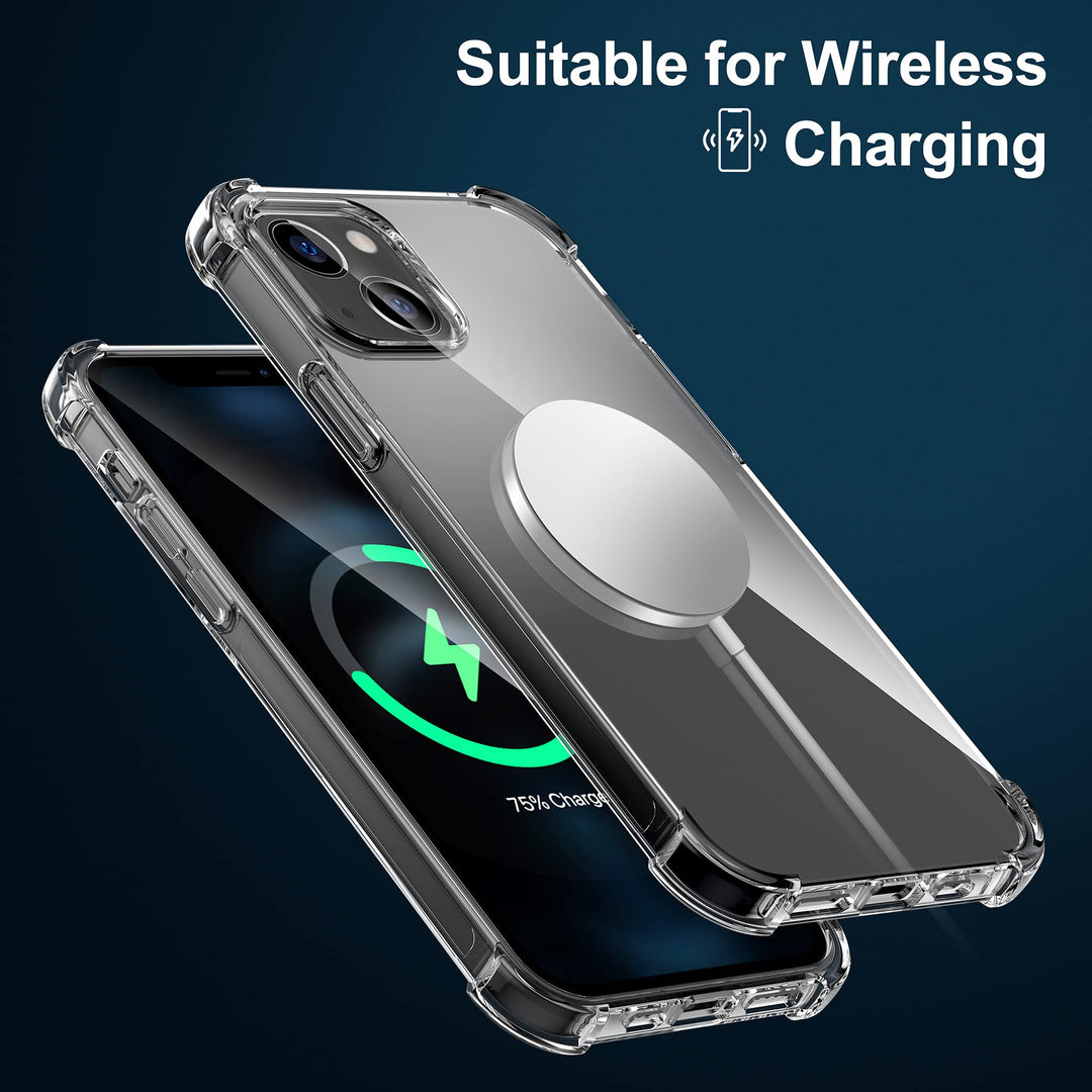 for iPhone 13 Clear Case Shockproof Phone Cover Protective Phone Case for iPhone 13, 6.1 inch