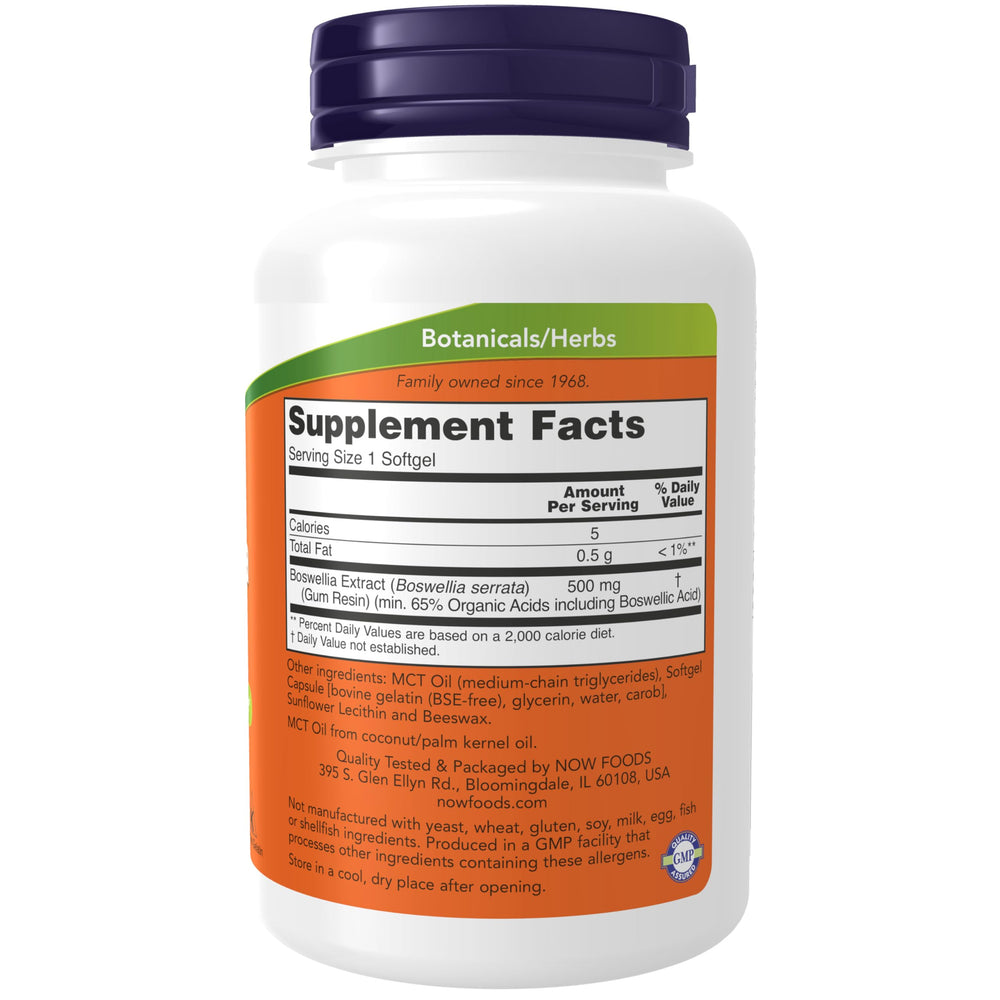 NOW Foods Supplements, Boswellia Extract 500 mg in MCT 