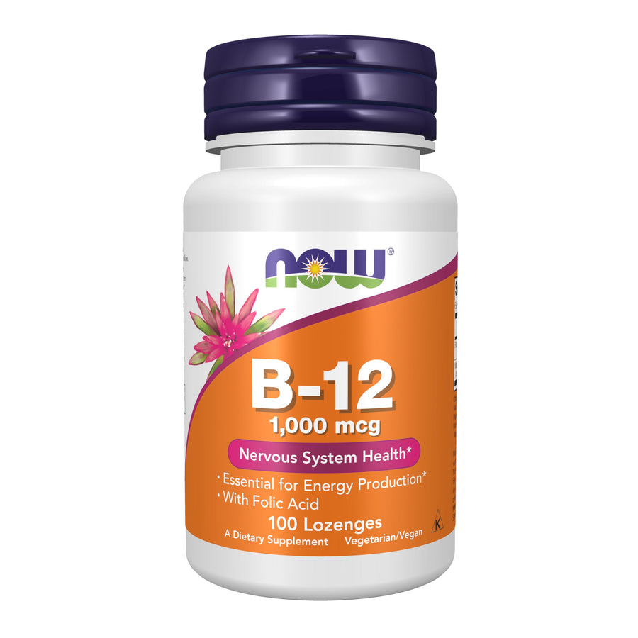 NOW Supplements, Vitamin B-12 1,000 mcg with Folic Acid