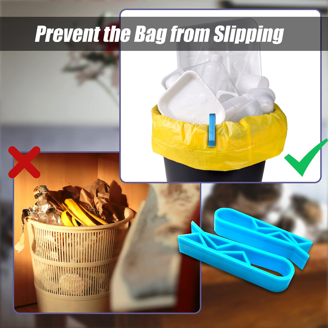 Garbage Bin Clip, 10PCS Trash Can Waste Basket Garbage Bin Clamp, Garbage Rubbish Bag Clip,Anti-Slip Fixation Clip Holder.