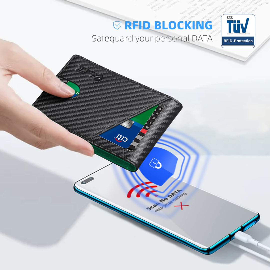 Zitahli Wallet for Men - with Money Clip Slim Leather S