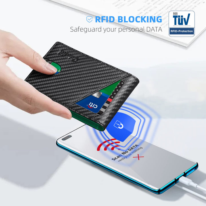 Zitahli Wallet for Men - with Money Clip Slim Leather S