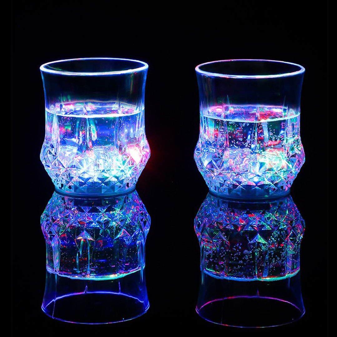 2 Packs Flash Light Up Cups Liquid Activated Multicolor