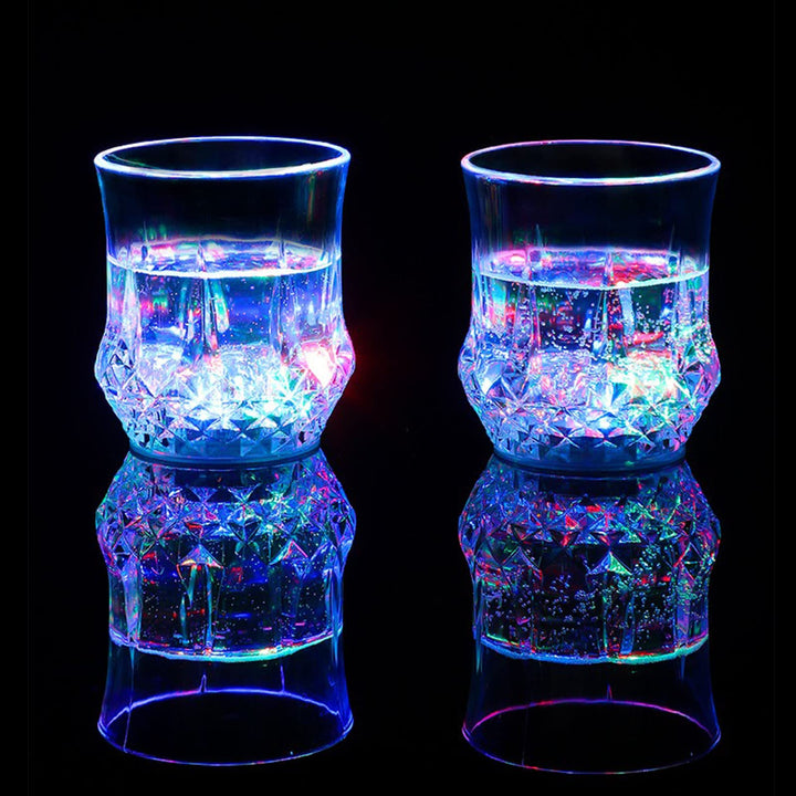 2 Packs Flash Light Up Cups Liquid Activated Multicolor