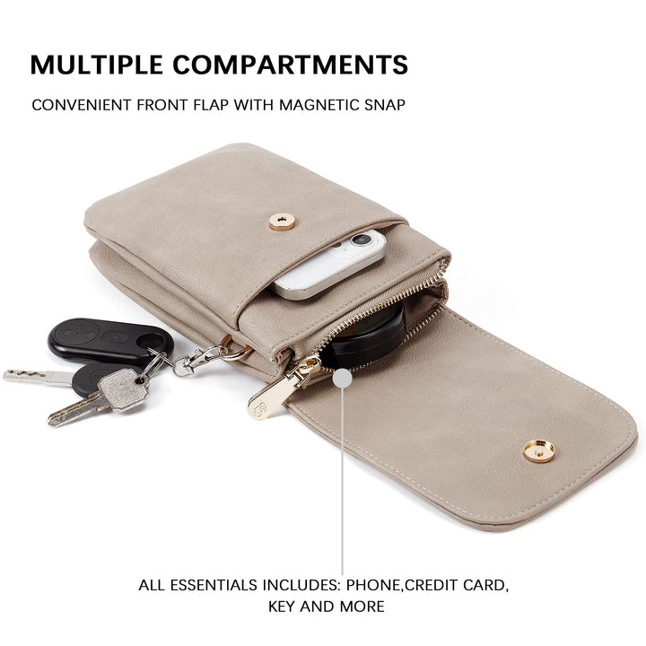 BOSTANTEN Vegan Leather Small Crossbody Bags for Women 