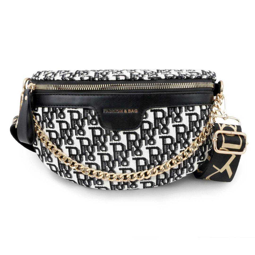 Crossbody Bags For Women, Unique portable small crossbody shoulder bag. (Black)