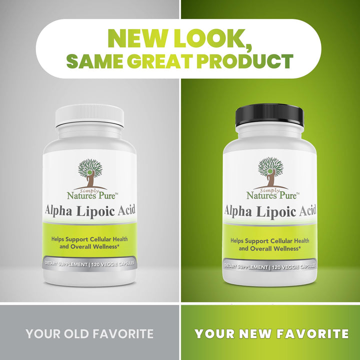 Alpha Lipoic Acid 600mg 120 Veggie Capsules, Non-GMO Thioctic Acid 4 Month Supply