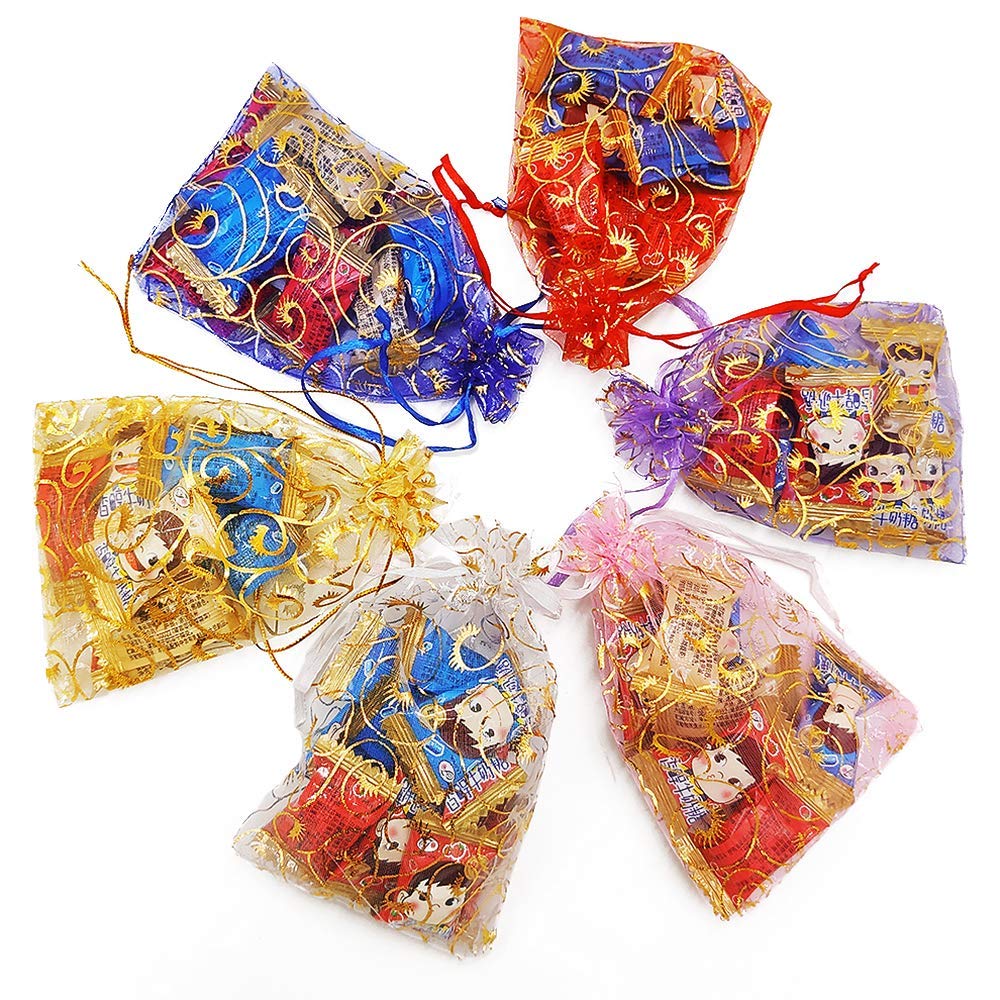 Stratalife 100PCS Organza Bags 4x6 Gift Bags Small Size