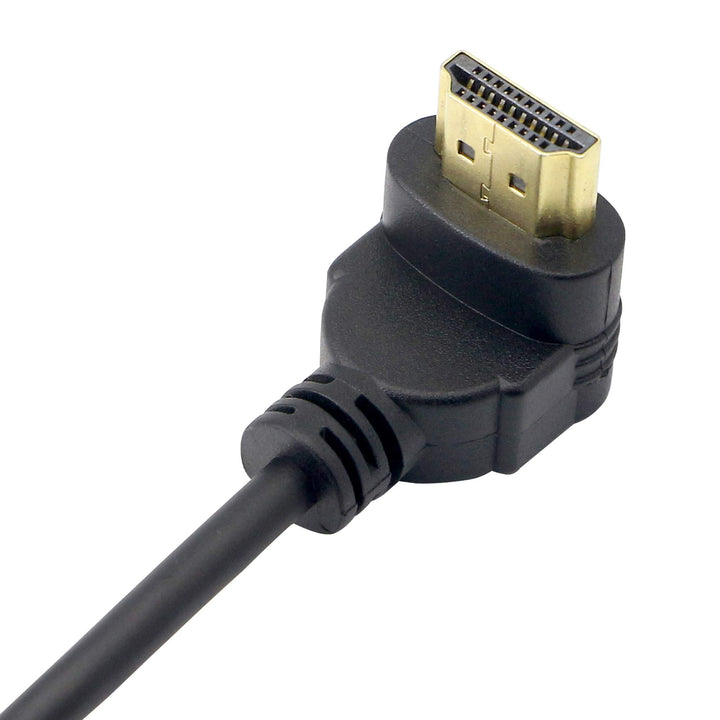 Right AngleHDMI Coiled Cable,90° Down Angle HDMI Male t