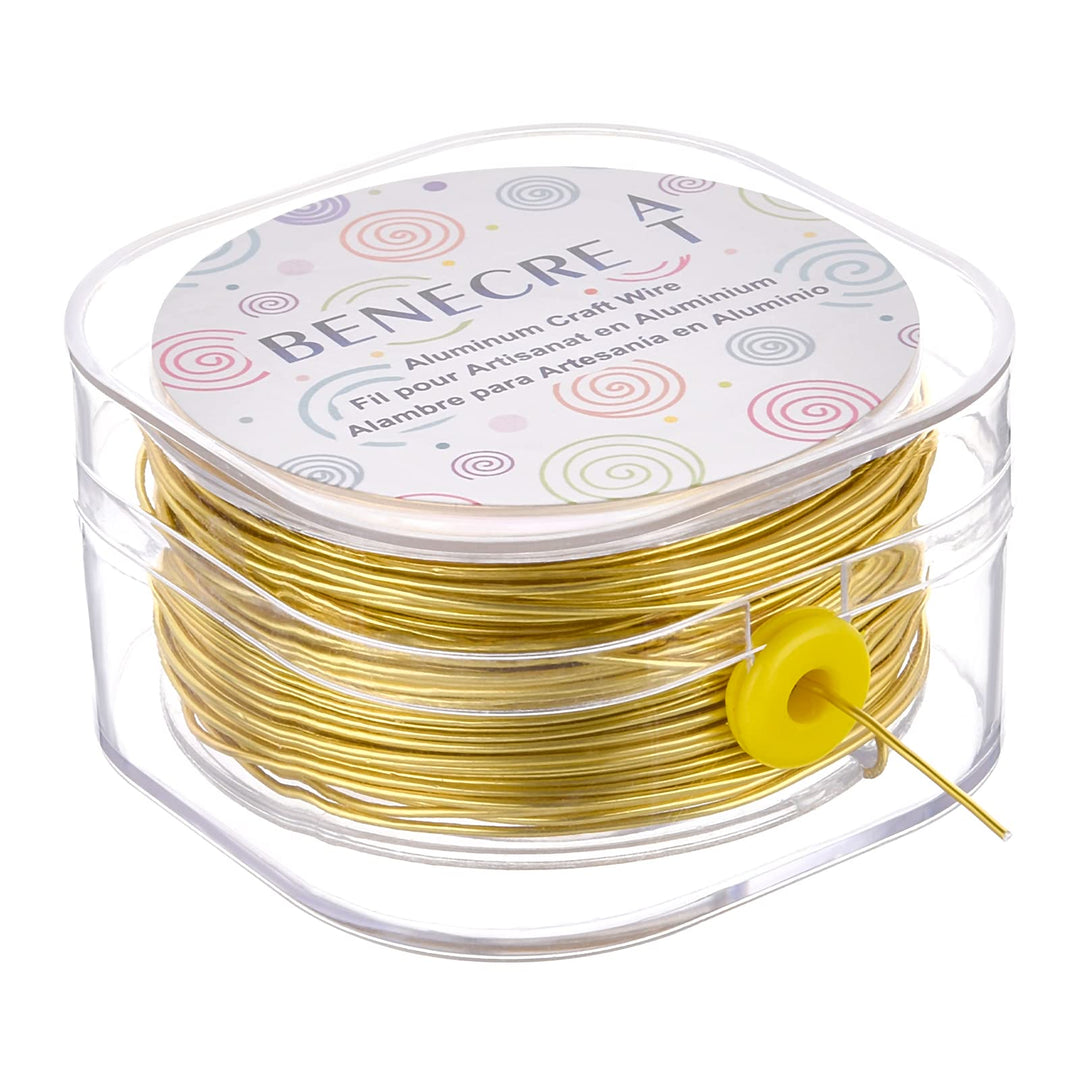 196Feet Anodized Aluminum Craft Wire 20 Gauge Flexible Jewelry Beading Wire for Sculpting, Armature, Jewelry Making and Garden, Light Khaki
