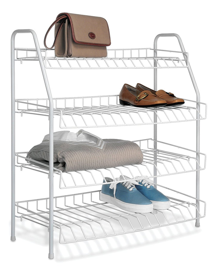 4-Tier Closet Shelves, White