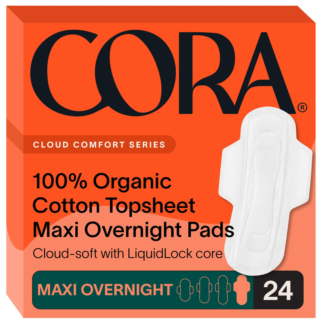 Cora 100% Organic Cotton Topsheet Maxi Pads | Ultra Thi
